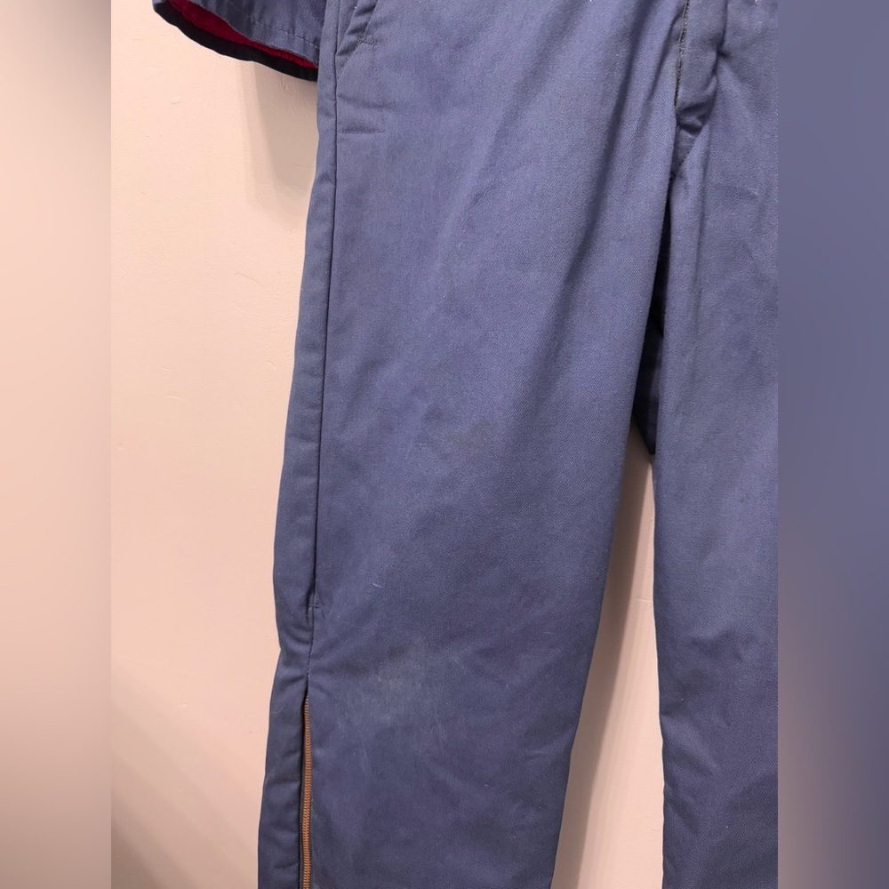 Vintage Walls Navy Blizzard Pruf  jumpsuit with Quilted Insulated. Blizzard Pruf - Picture 12 of 12
